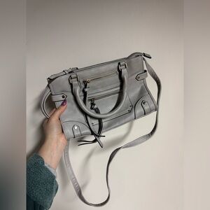 Elegant Gray Handbag